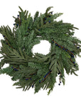 Blueberry Evergreen Wreath 24"