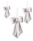 Cream Velvet Bow