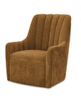 Bowie Swivel Chair | Ochre Brown