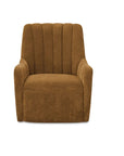 Bowie Swivel Chair | Ochre Brown