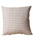 Brown Gingham Pillow
