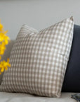 Brown Gingham Pillow