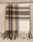 Brown Plaid Throw