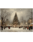 Christmas Square Vintage Print