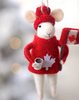 Cozy Canuck Mouse Ornament