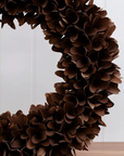 Dark Brown Wooden Wreath