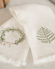 Embroidered Hand & Dish Towel | Set of 2