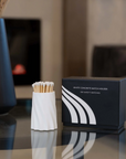 White Concrete Safety Match Set