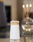 White Concrete Safety Match Set