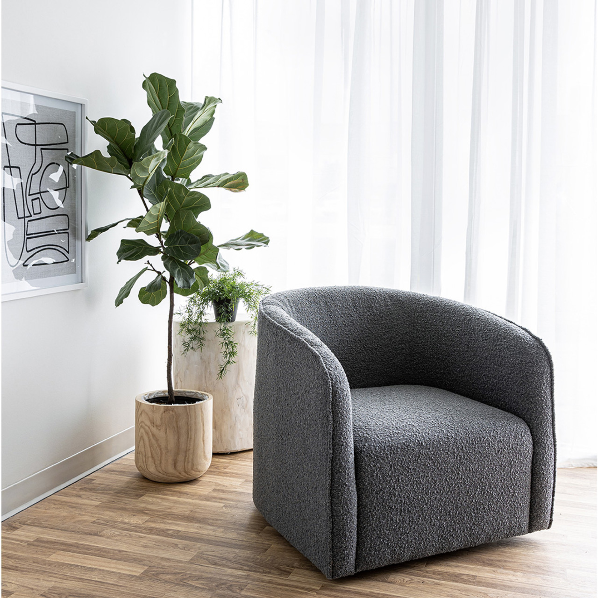 Evita Swivel Accent Chair