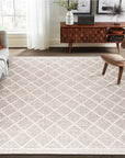 Tessa Distressed Rug | Light Beige + Ivory