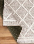 Tessa Distressed Rug | Light Beige + Ivory