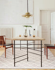 Tessa Distressed Rug | Light Beige + Ivory