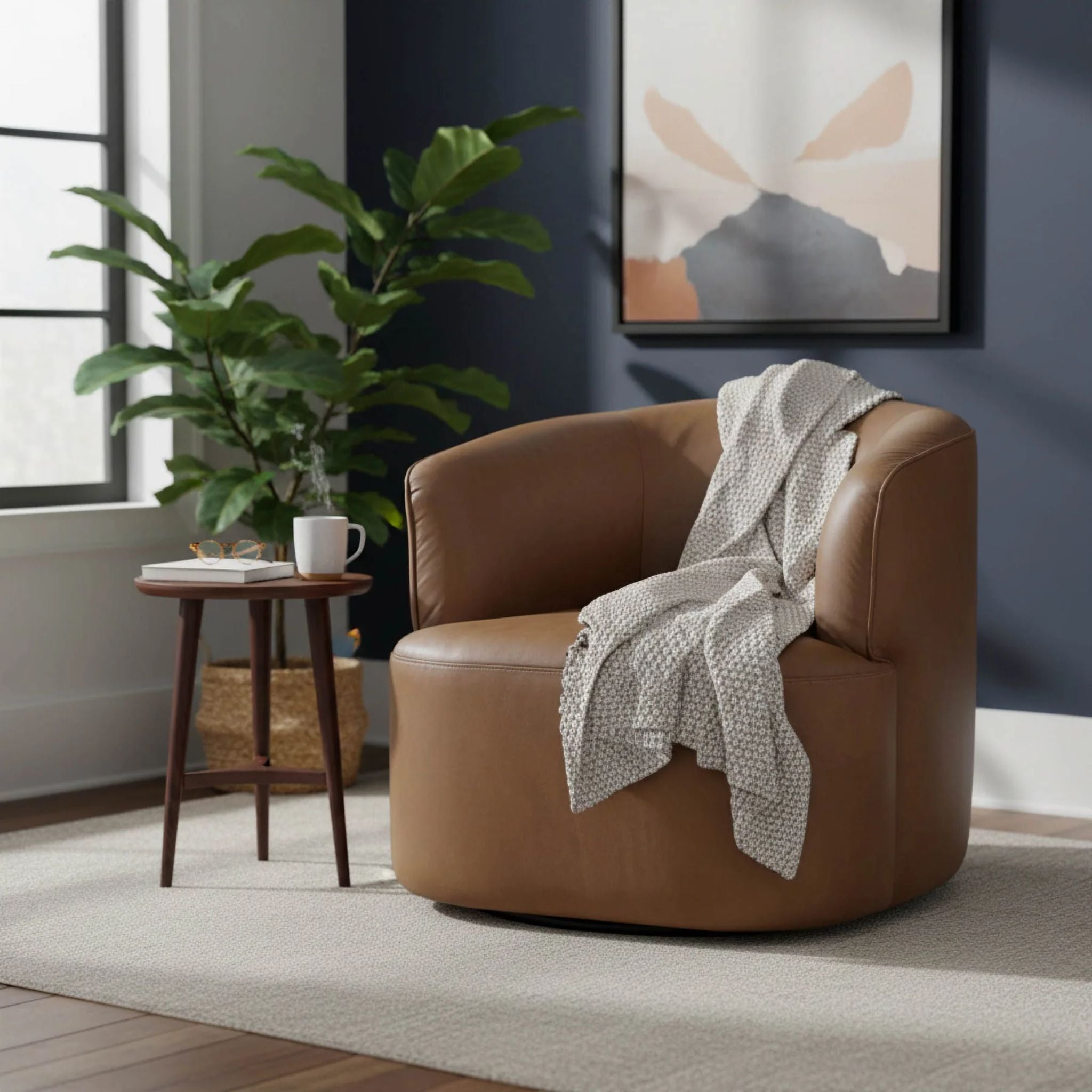 Fireside Swivel Club Chair – Simone & Ivy