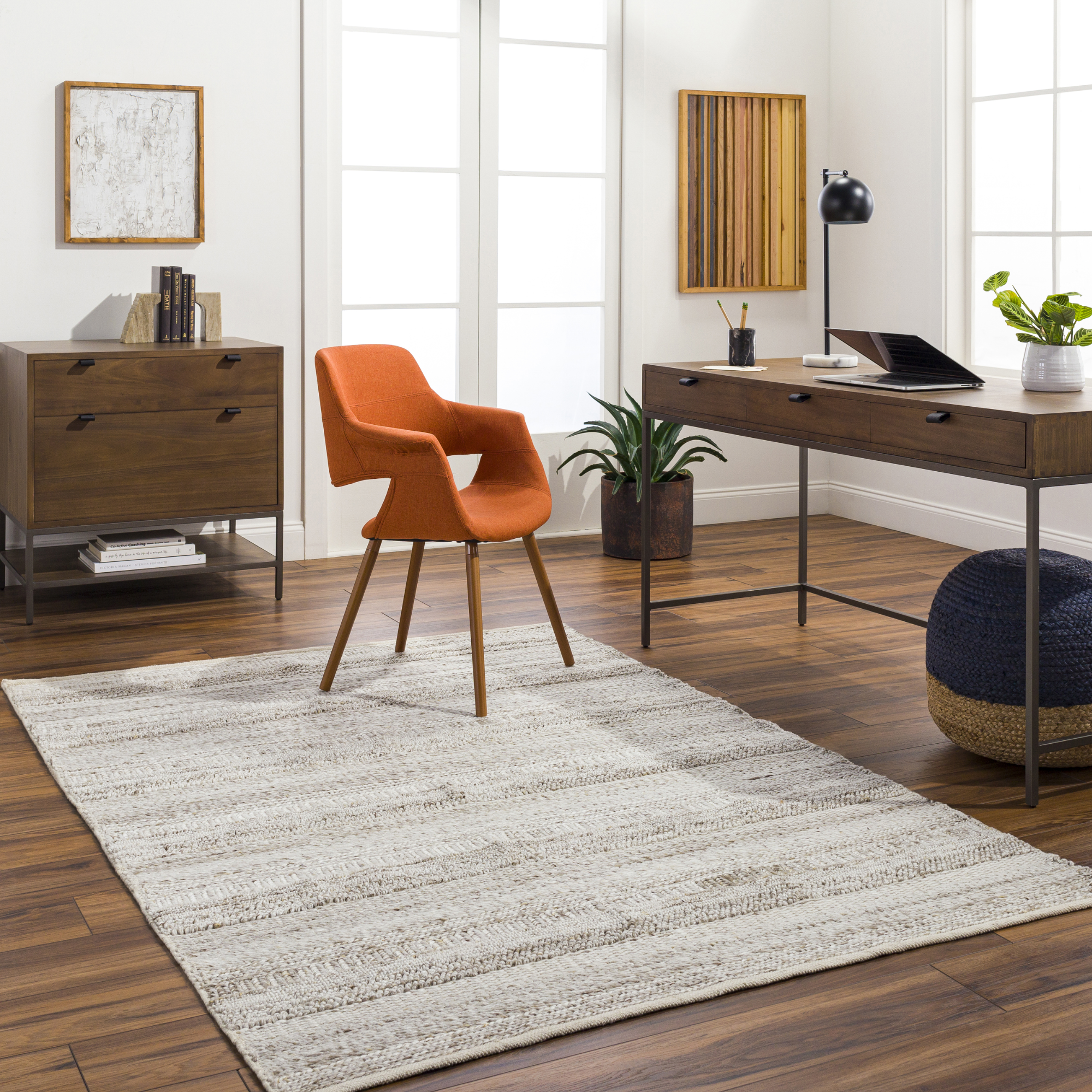 Floria Rug | Cream/Grey