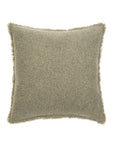 Fringed Boucle Pillow | Sage Grey