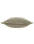 Fringed Boucle Pillow | Sage Grey