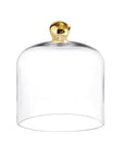 Gold Knob Glass Cloche
