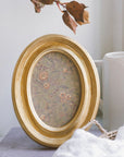 Gold Oval Photo Frame