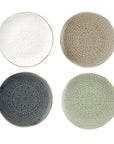 Gold Rim Appetizer Plates - Set Of 4