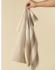 Hampton Stripe Hand + Dish Towels | Set of 2