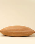 Handloom Striped Pillow | Terracotta