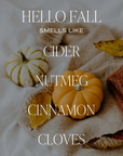 Hello Fall Jar Candle