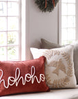 Ho Ho Ho Velvet Pillow
