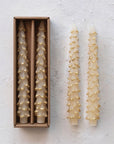 Tree Tapered Candle | Eggnog + Gold