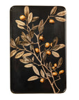 Golden Olive Enameled Tray