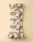 Ruffle Thick Stripe Table Runner | Beige