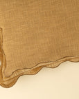 Velvet Scallop Pillow | Gold