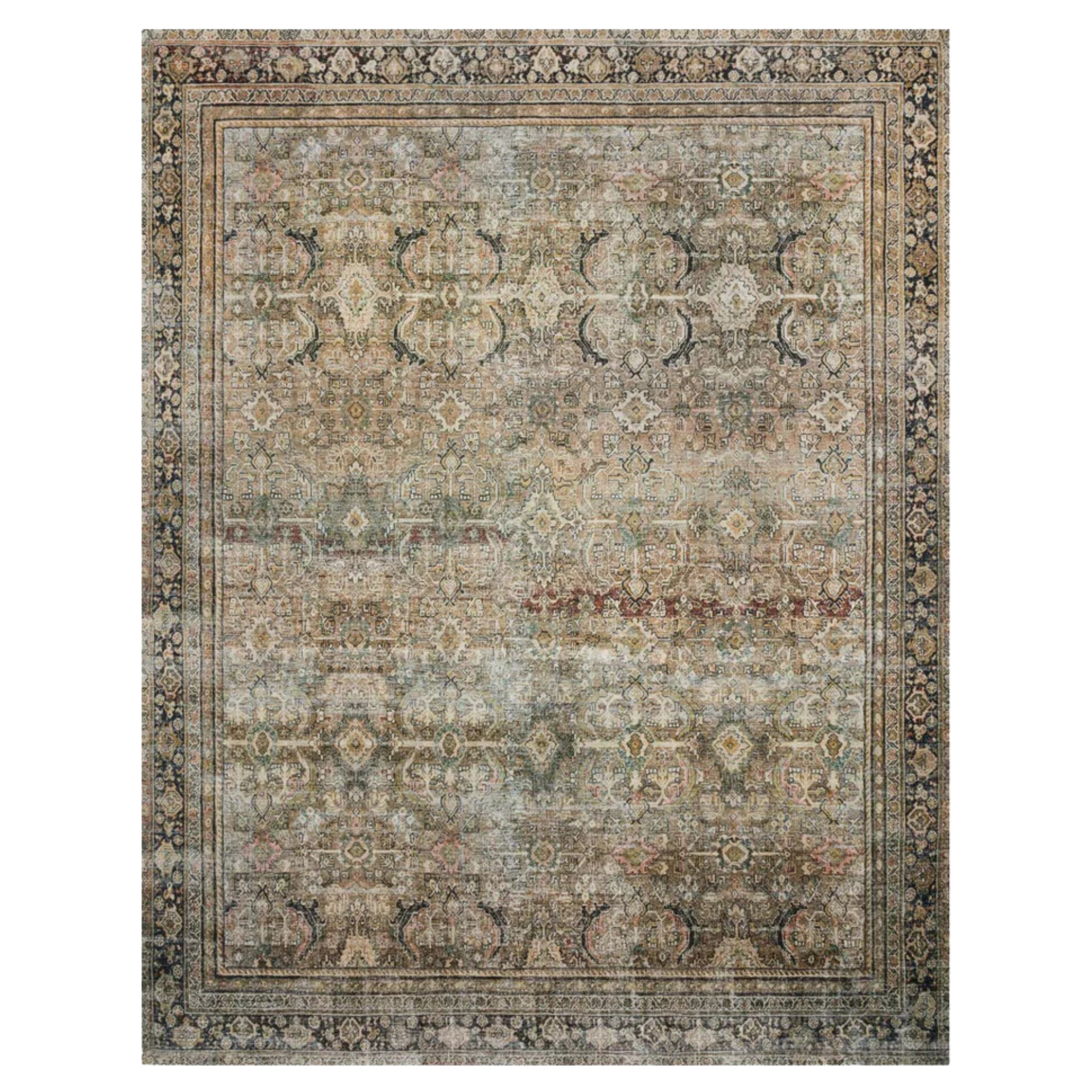 Layla Rug | Olive/Charcoal – Simone & Ivy