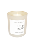 Let It Snow Jar Candle | Matte White