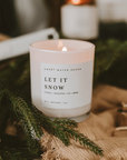 Let it Snow Candle