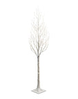 Lighted White Iced Tree