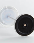 bottom of cordless table lamp