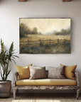 Field + Fence Vintage Print