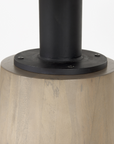 Maxwell Dining Table | White Marble/Wood Pedestal