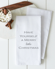 Merry Little Christmas Tea Towel