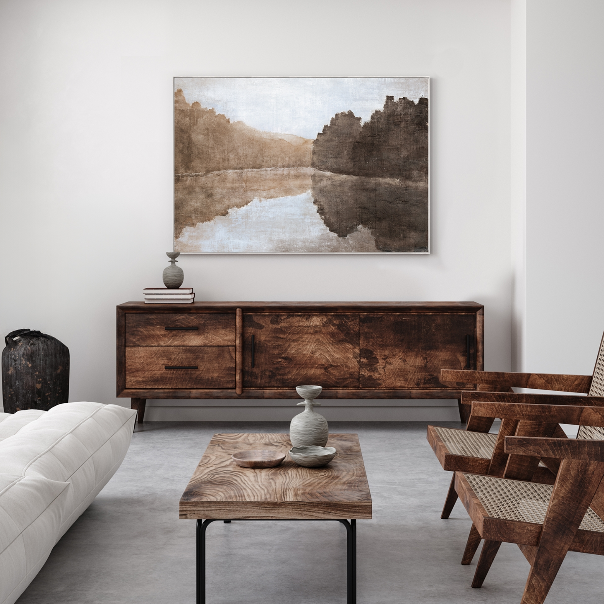 Misty Reflection Framed Art