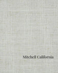 Textured gray fabric with 'Mitchell California' branding in St. Albert