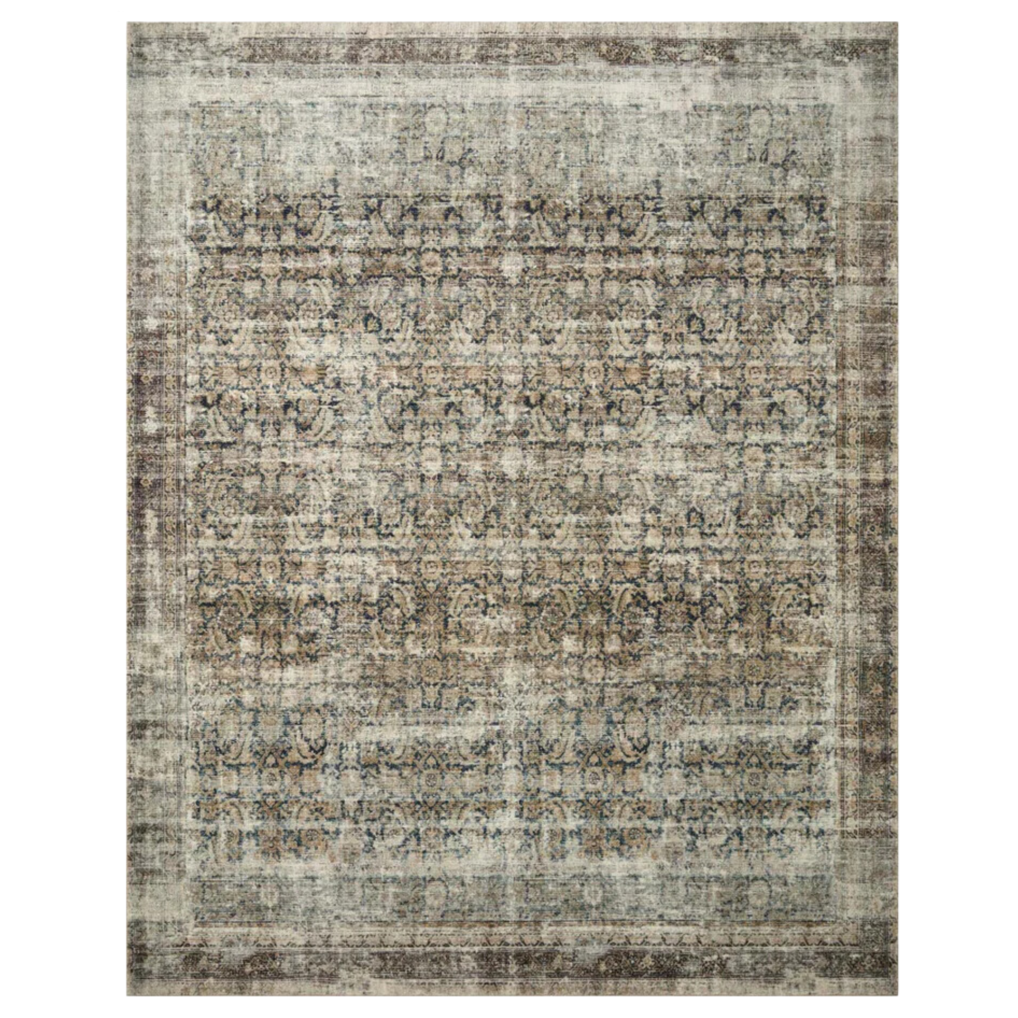 Morgan Rug | Navy/Sand – Simone & Ivy