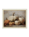 Vintage Pumpkins Framed Antique Art