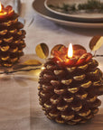 Pine Cone LED Candle