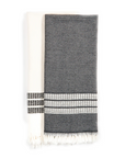 Rhodes Hand Towel Set | Black/Natural