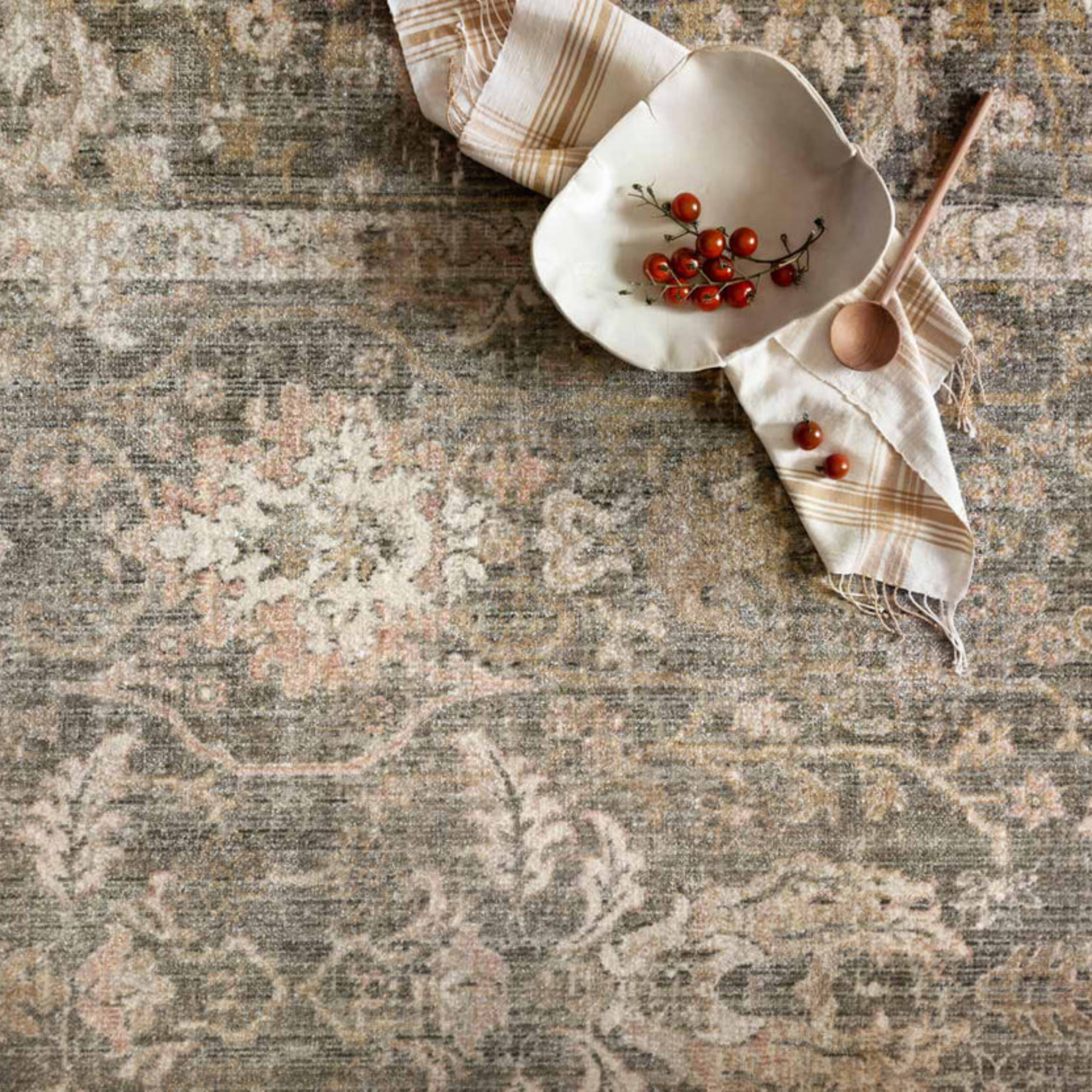 Rosemarie Rug | Sage/Blush