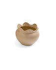 Ruffled Planter | Light Mocha