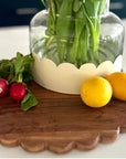 Scalloped Cutting Board Charger