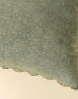 Scalloped Edge Pillow | Sage Green